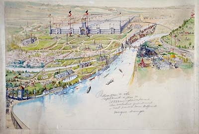 Vue de l'Exposition internationale de 1905